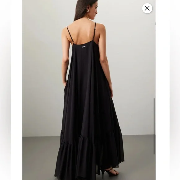 ROTATE Birger Christensen Chiffon Midi Dress, Size US 6 - Picture 4 of 14